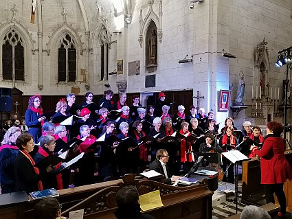 Concert du Choeur de l'Université du Mans, dimanche 20 janvier 2019, Coulans-sur-Gée (Sarthe, France) - direction Evelyne Béché