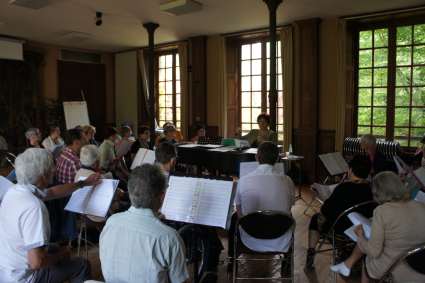 stage de chant choral mixte dirigé par Evelyne Béché - juillet 2014