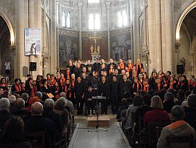 concert of the Choir of the University of Maine conducted by Evelyne Béché - Saint-Pavin, Le Mans (France), 22 november 2009