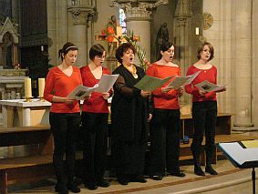 Children's choir - Evelyne Béché - concert Saint-Pavin, Le Mans (France), 22 november 2009
