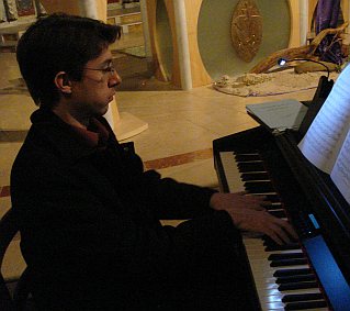 Boris Bouchevreau, pianist, organist, recital, Church Saint-Pavin, Le Mans (Sarthe, France), 06 march 2010