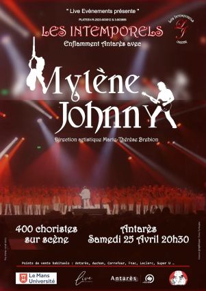 Concert Les intemporels 25 avril 2026 Antares - Myl�ne Farmer - Johnny Halliday