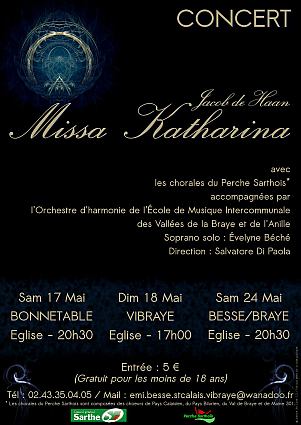 affiche concerts Missa Katharina Jacob de Haan