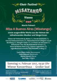 Affiche du concert Misatango de Martin Palmeri au Wiener Konzerthaus (Vienne, Autriche), 11 février 2017