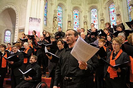 Concert of the Choir of University of Maine, conducted by Evelyne Béché, Church Saint-Martin of Laigné-en-Belin, 20 February 2011