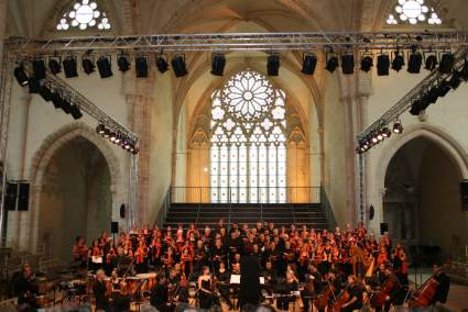 concert Requiem de Karl Jenkins, Choeur de l'Université du Maine dirigé par Evelyne Béché, Abbaye de l'Epau, 7 et 8 juin 2014
