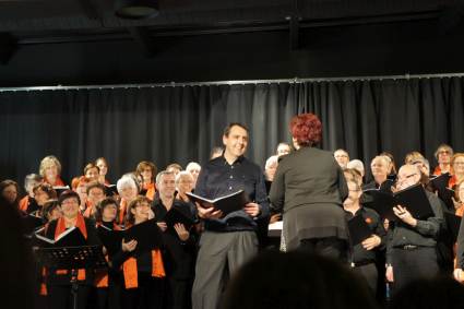 Concert du Choeur de l'Université du Maine à Rouillon le 13 décembre 2014. Direction Evelyne Béché