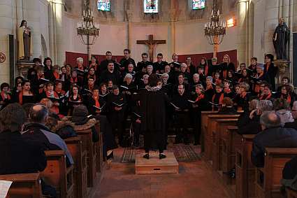 concert du Choeur de l'Université du Maine dirigé par Evelyne Béché - 03 février 2013 - Eglise de Louplande